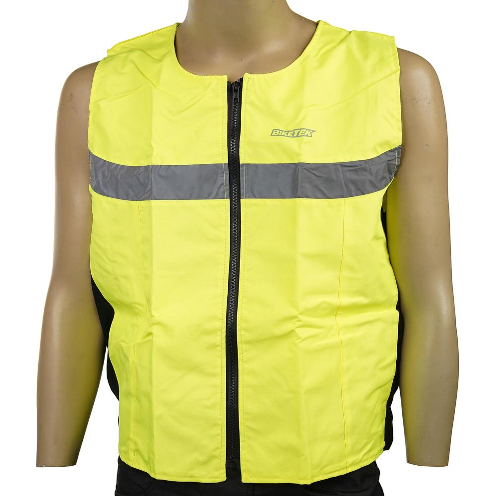 BikeTek Bike It Commuter HI-VIS Gilet Yellow - ThrottleChimp