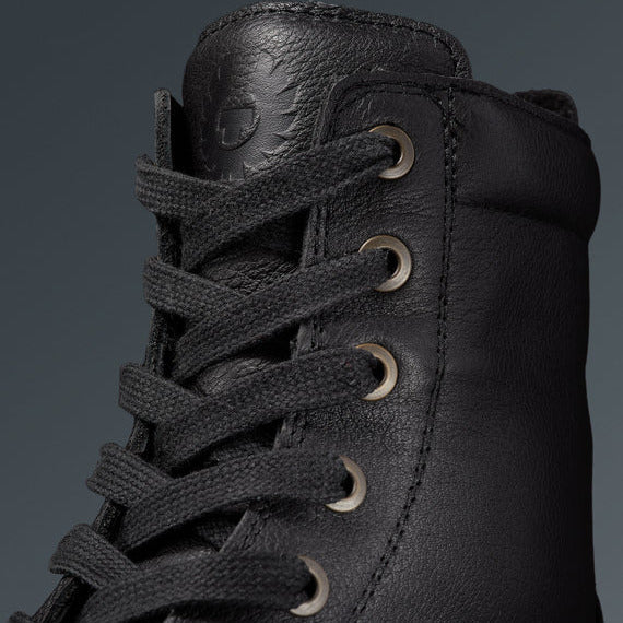 Belstaff Resolve Short Leather Boots Black (Image 4) - ThrottleChimp