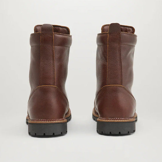 Belstaff Resolve Short Leather Boots Brown (Image 5) - ThrottleChimp