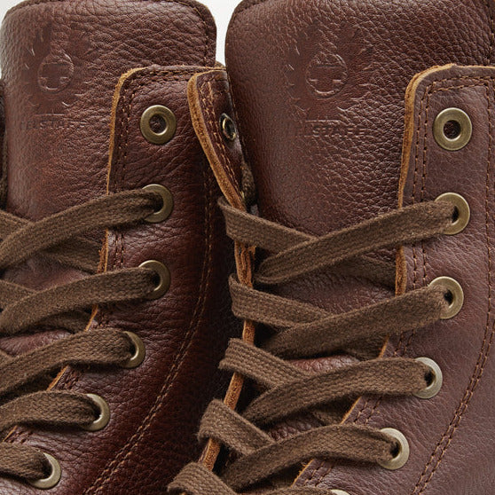 Belstaff Resolve Short Leather Boots Brown (Image 7) - ThrottleChimp