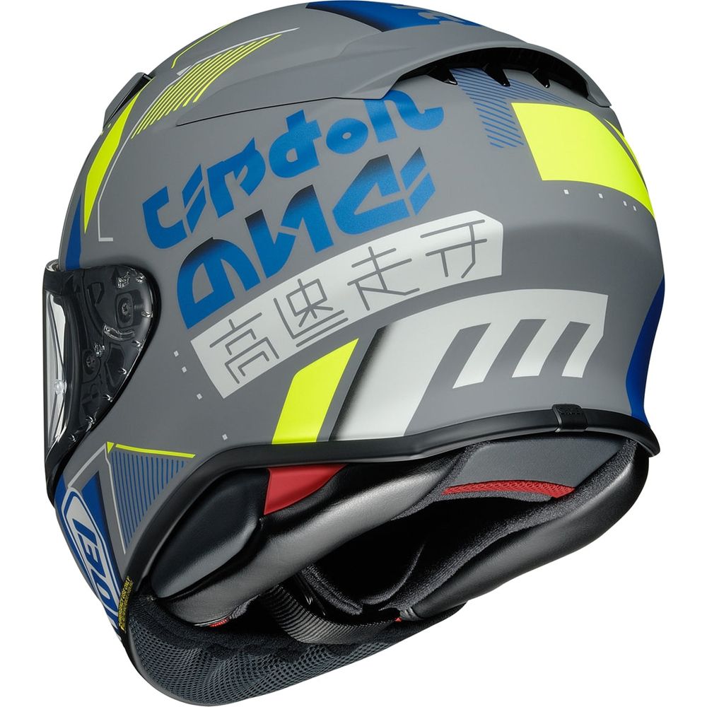 Shoei NXR2 Accolade TC10 Full Face Helmet Grey (Image 4) - ThrottleChimp