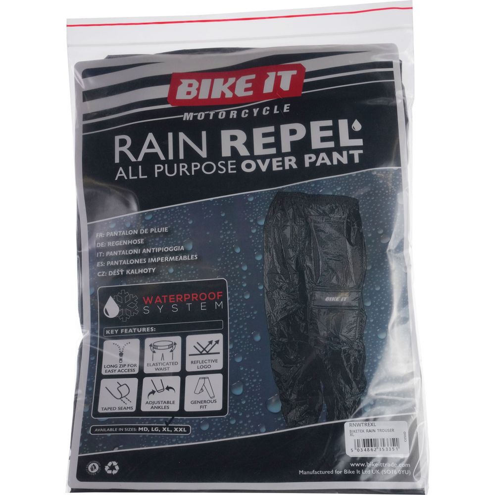 BikeTek Deluxe Rain Over Trouser (Image 2) - ThrottleChimp