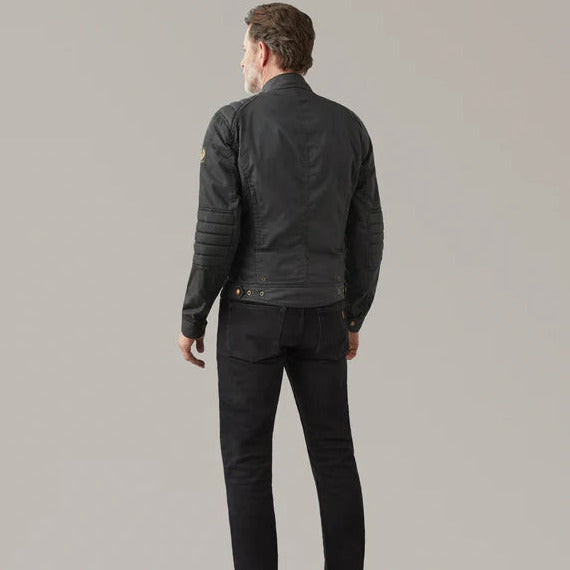 Belstaff Roberts 2.0 Technical Waxed Cotton Jacket Black (Image 4) - ThrottleChimp