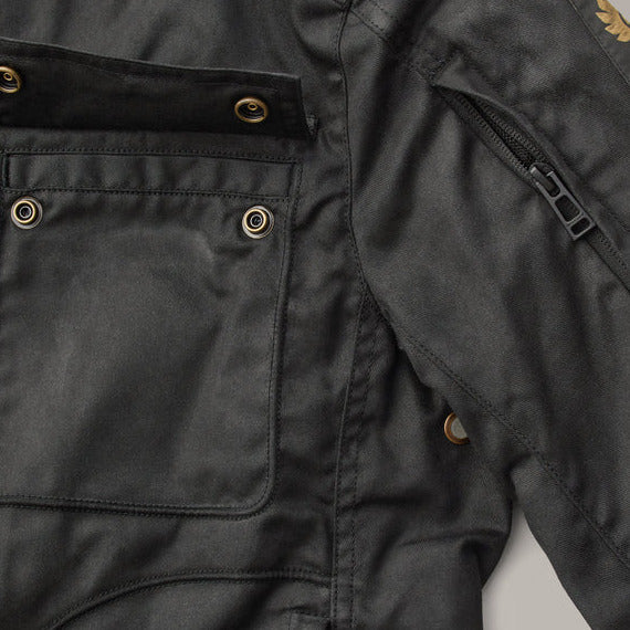 Belstaff Roberts 2.0 Technical Waxed Cotton Jacket Black (Image 6) - ThrottleChimp