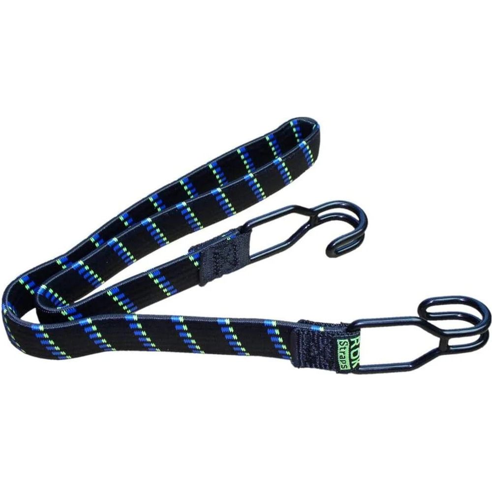 ROK All Purpose Standard Stretch Strap Black / Blue / Green / Reflective - ThrottleChimp