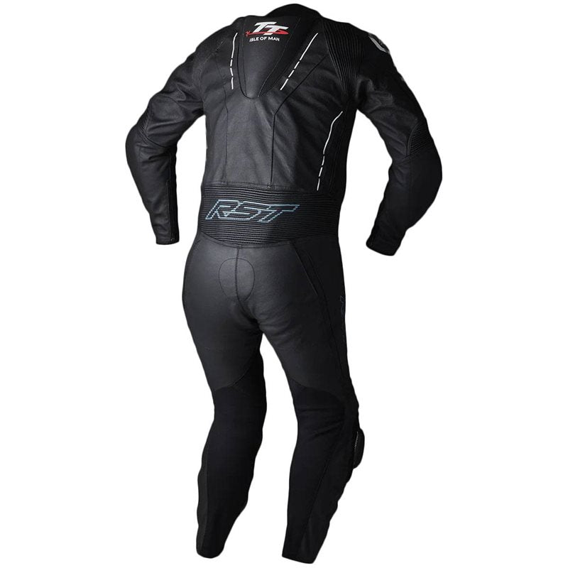 RST S1 CE Leather Suit IOM Logo / Black / White (Image 2) - ThrottleChimp