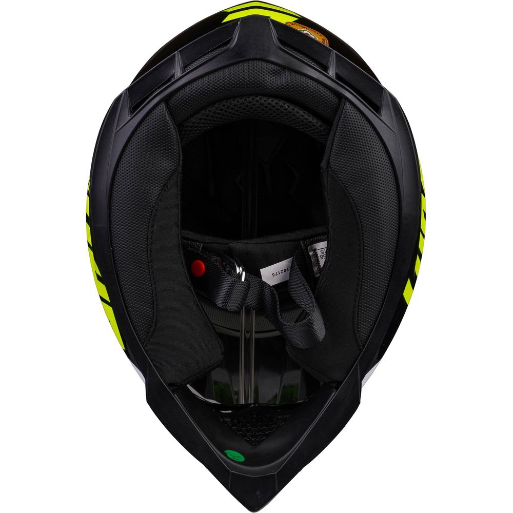 Shot Pulse MX Helmet Revenge Black / Neon Yellow / Glossy White (Image 10) - ThrottleChimp