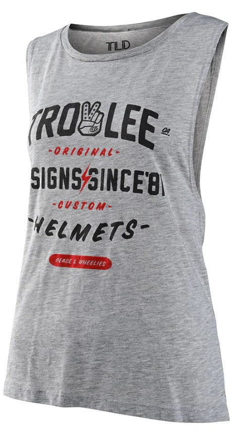 Troy Lee Designs Roll Out Ladies Tank Deep Heather Grey FREE 1 YEAR Returns, FREE UK Delivery | ThrottleChimp