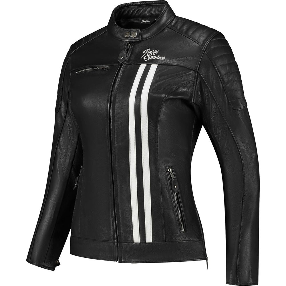 Rusty Stitches Alice Ladies Jacket Black / White