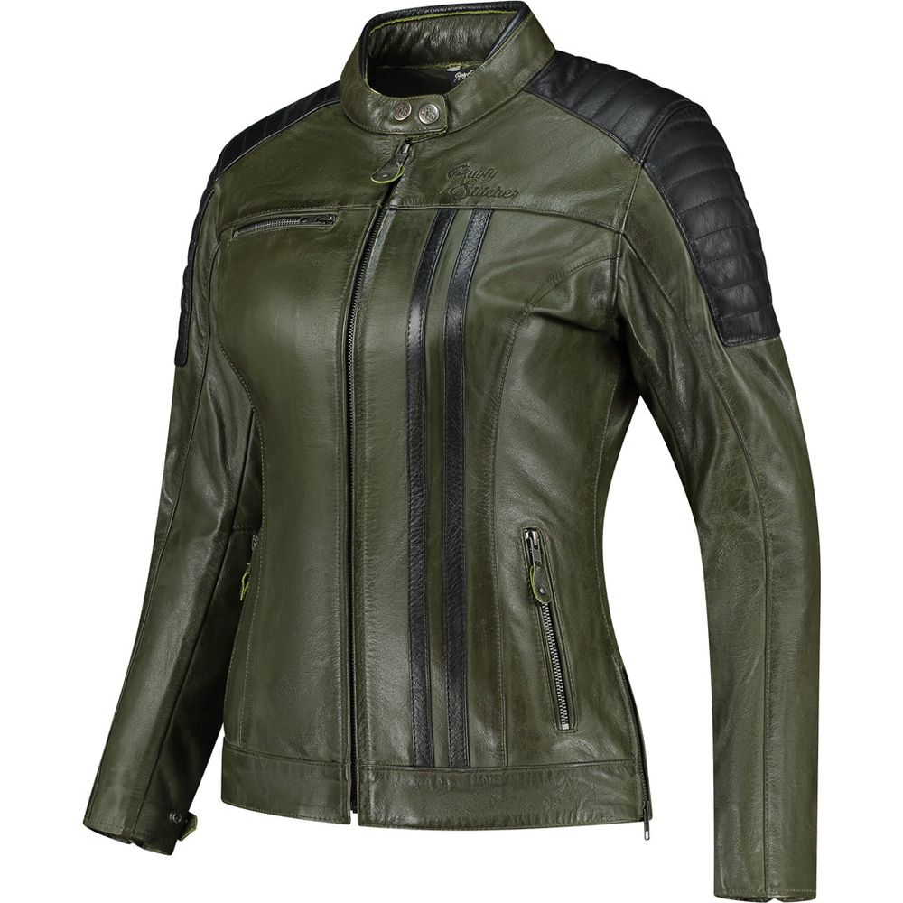 Rusty Stitches Alice Ladies Jacket Green / Black