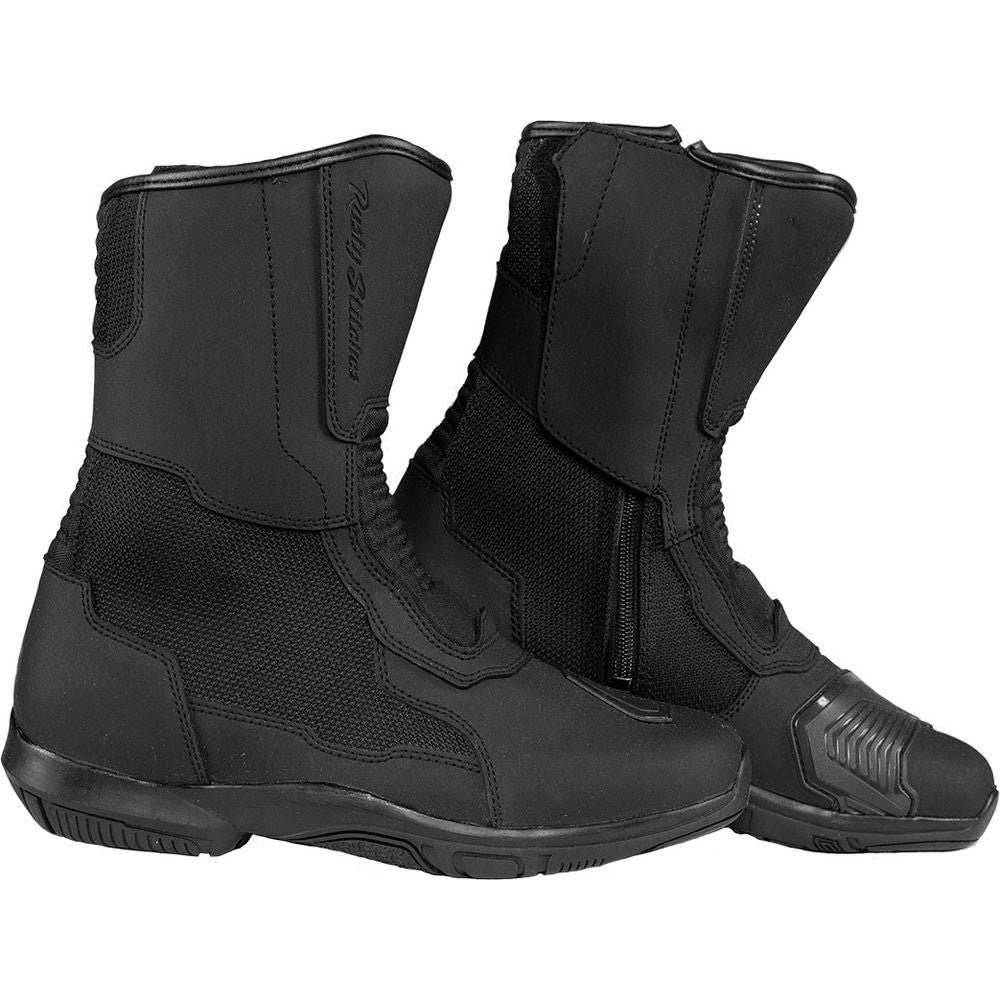 Rusty Stitches Bobby Boots Black