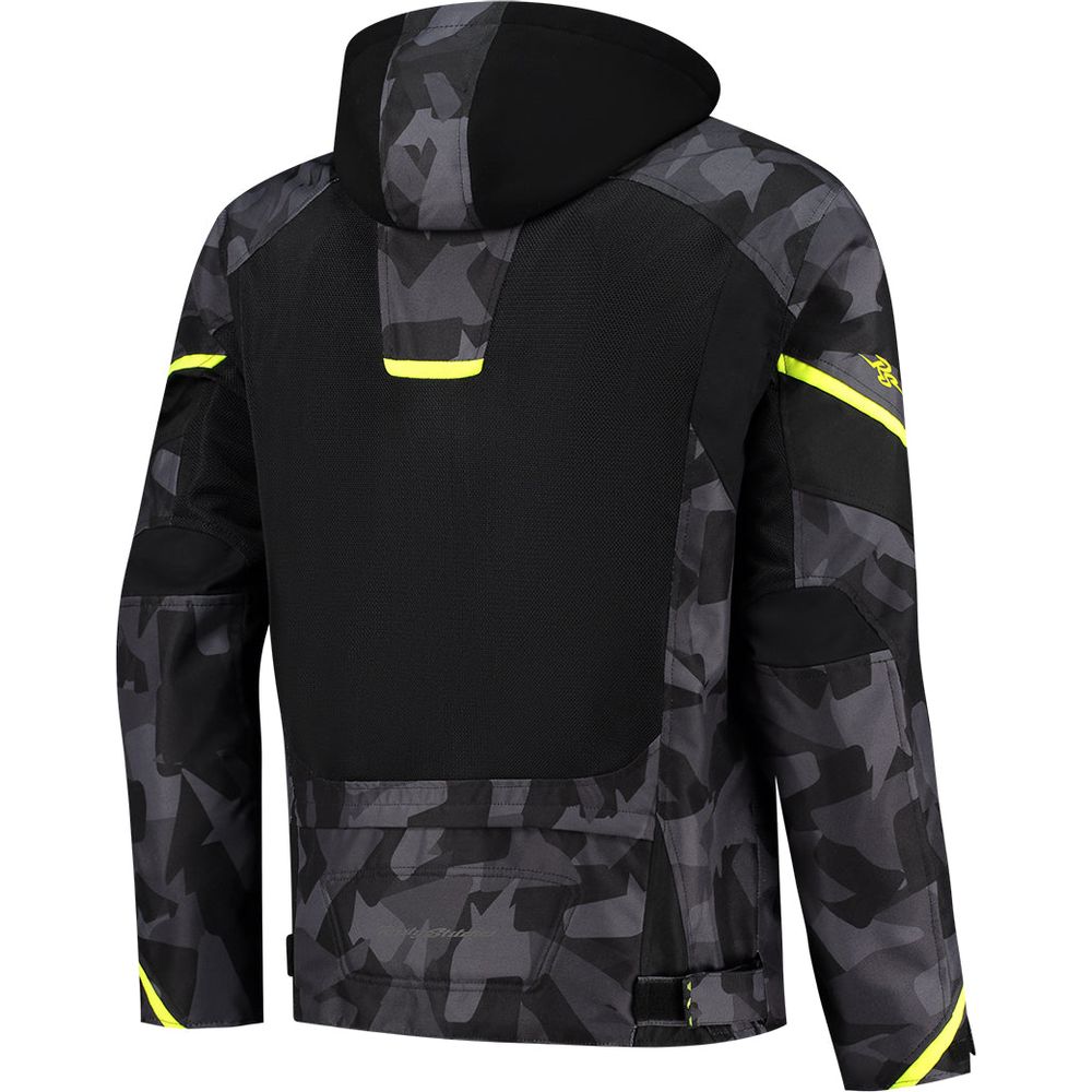 Rusty Stitches Carlo Jacket Black / Camo / Fluo Yellow