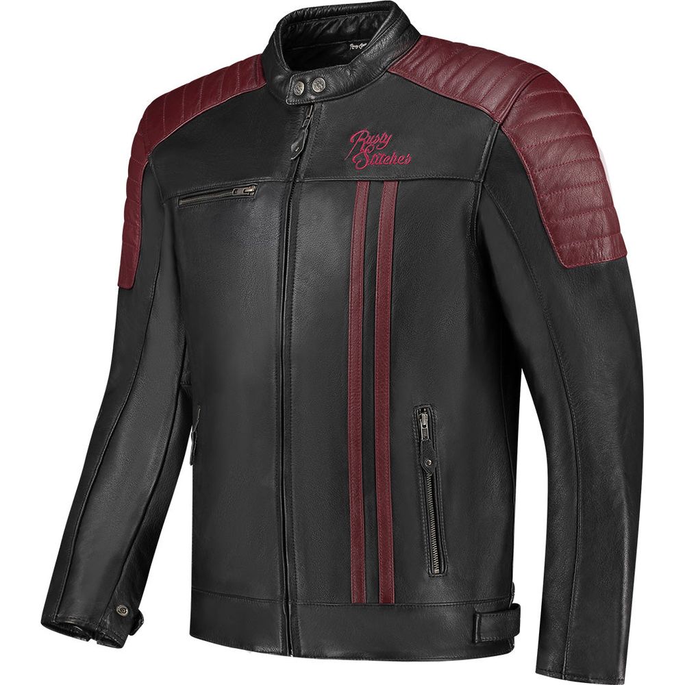 Rusty Stitches Cooper Jacket Black / Maroon