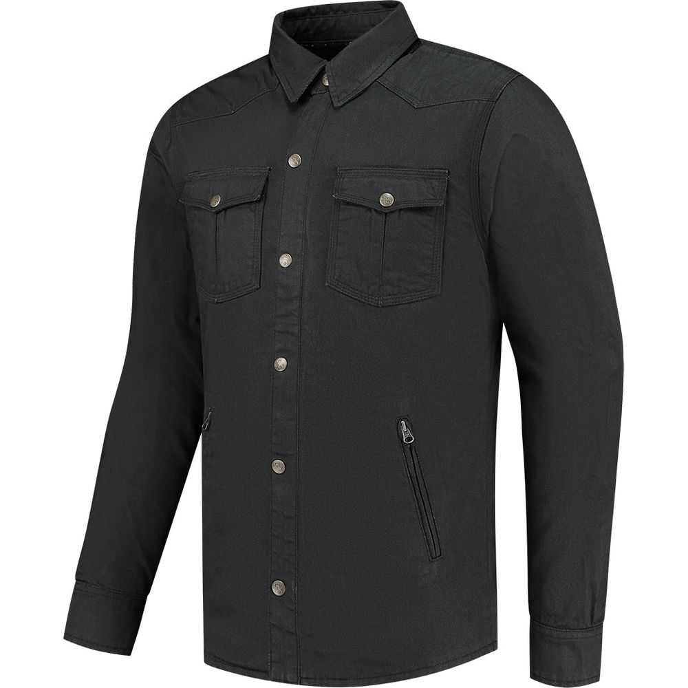 Rusty Stitches Dann Jacket Black Waxed