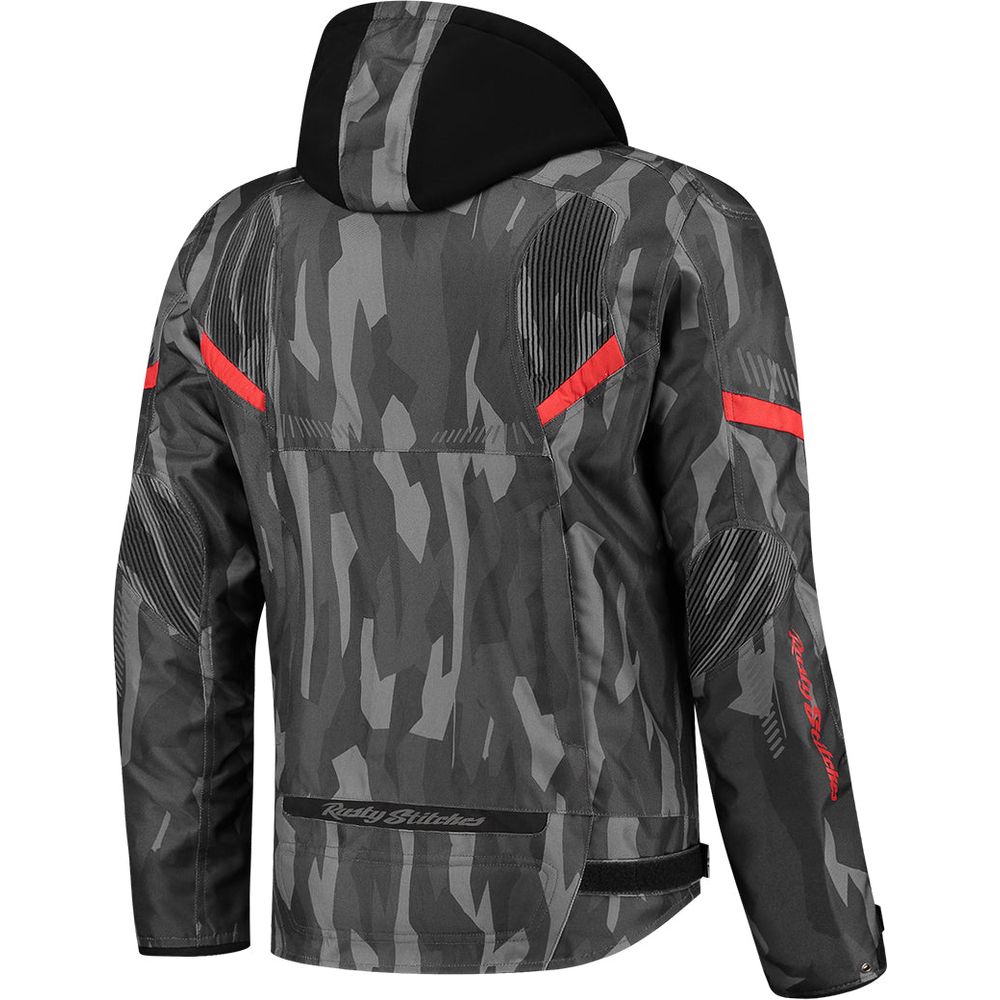 Rusty Stitches Dylan Jacket Black / Camo Red