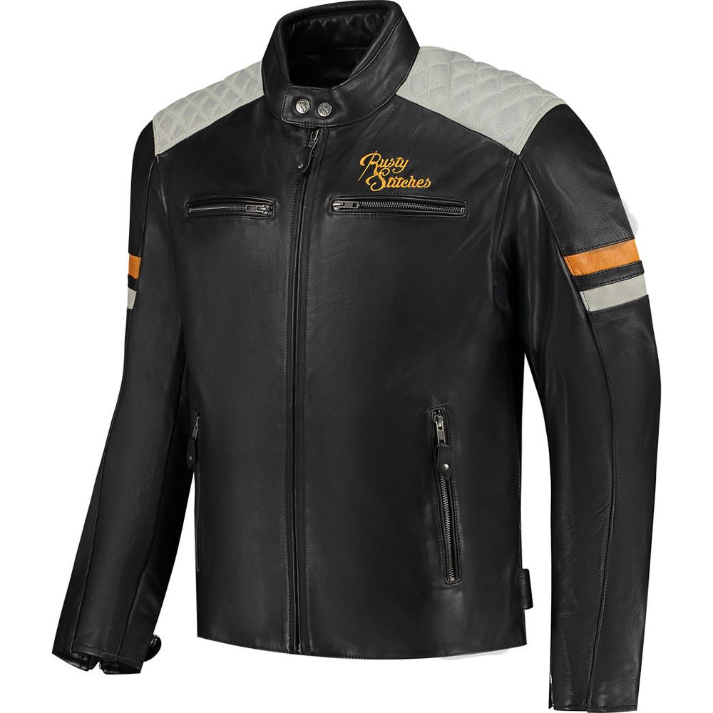 Rusty Stitches Jari V2 Jacket Black / Light Grey / Gold