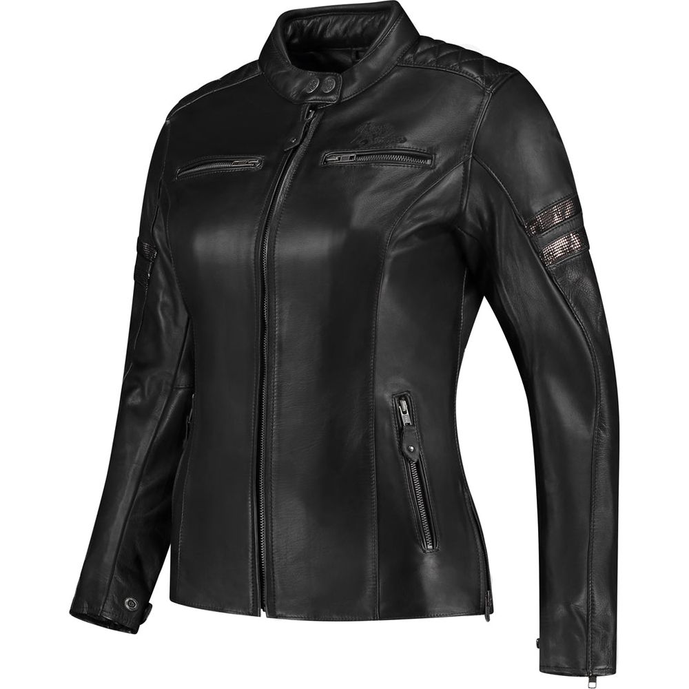 Rusty Stitches Joyce V2 Ladies Jacket Black / Glitter