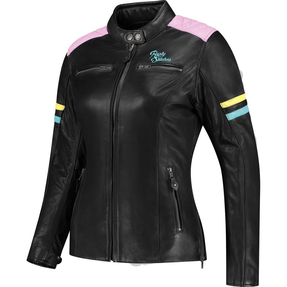 Rusty Stitches Joyce V2 Ladies Jacket Black / Pastel