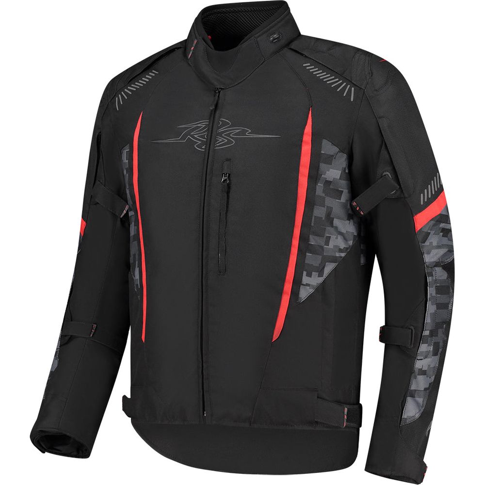 Rusty Stitches Pete Jacket Black / Pixel / Red