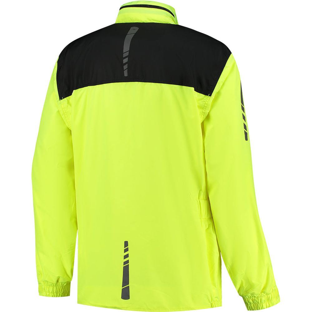 Rusty Stitches Sander Rain Over Jacket Black / Fluo Yellow