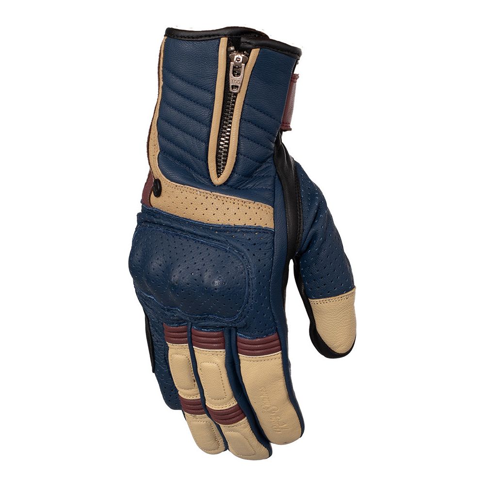 Rusty Stitches Simon Gloves Blue / Beige