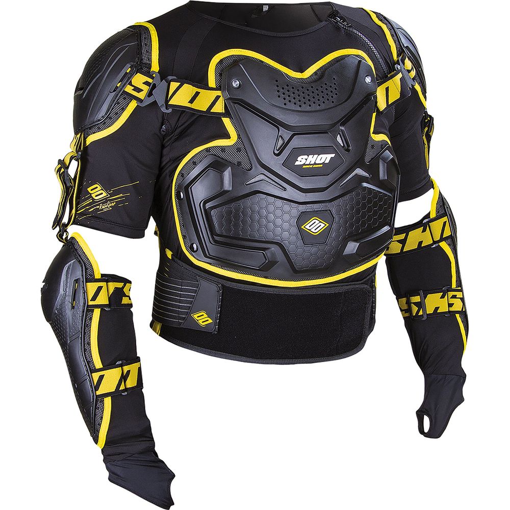 Shot Interceptor Body Armour Black / Yellow - ThrottleChimp