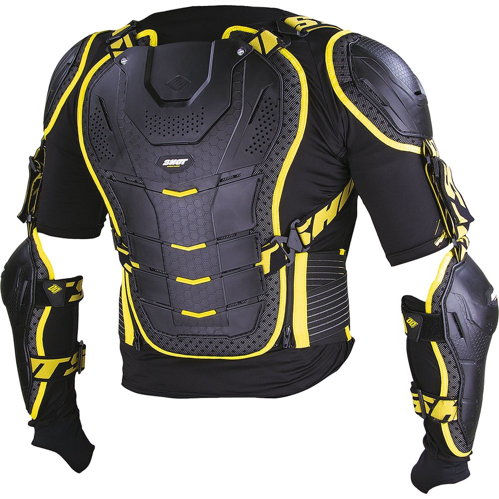 Shot Interceptor Body Armour Black / Yellow (Image 2) - ThrottleChimp