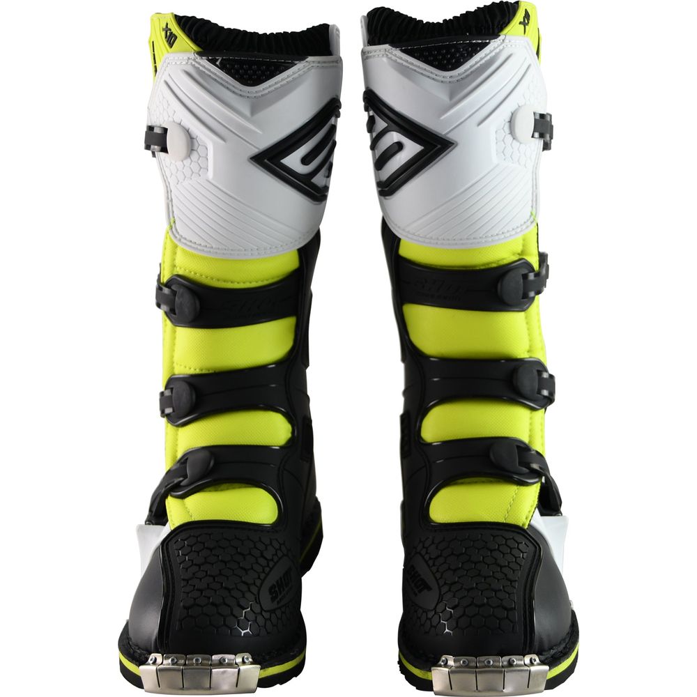 Shot X10 2.0 MX Boots Black / White / Yellow (Image 6) - ThrottleChimp