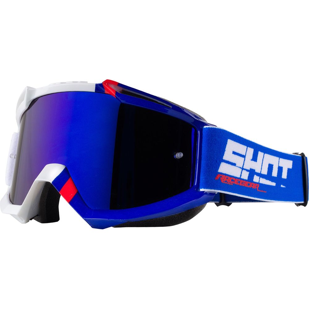 Shot Iris Sound MX Goggles Blue / Red Glossy - ThrottleChimp