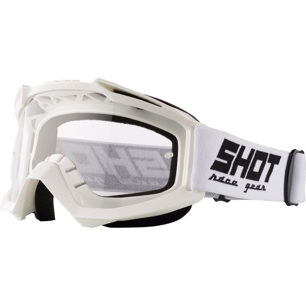 Shot Assault Goggles Glossy White - ThrottleChimp