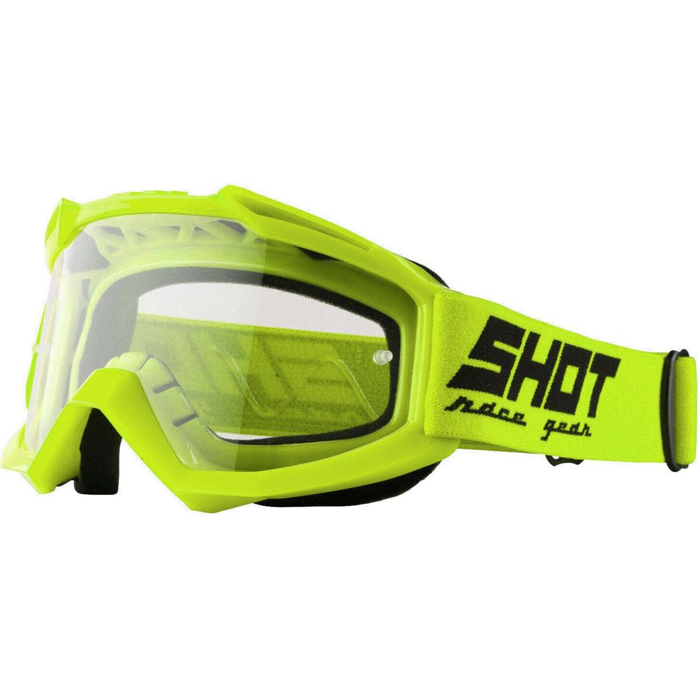 Shot Assault Goggles Gloss Neon Yellow - ThrottleChimp