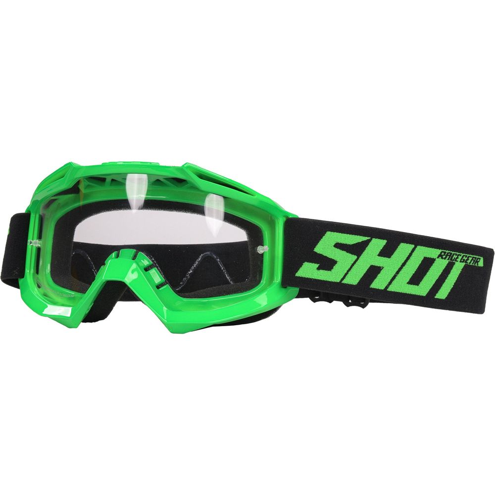 Shot Assault Goggles Neon Green (Image 2) - ThrottleChimp