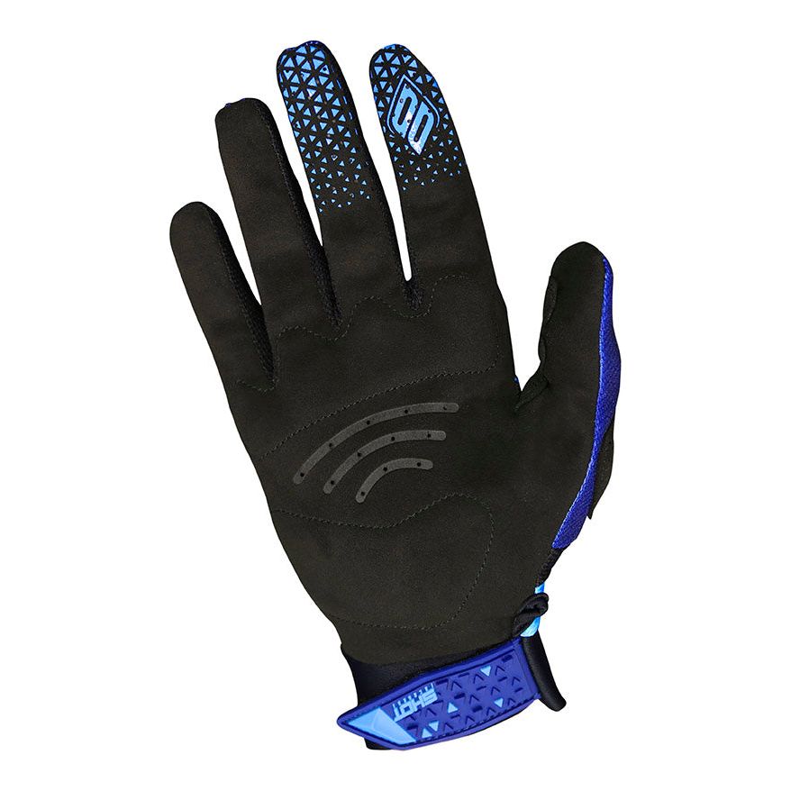 Shot Aerolite Delta Gloves Blue / Neon Orange (Image 5) - ThrottleChimp