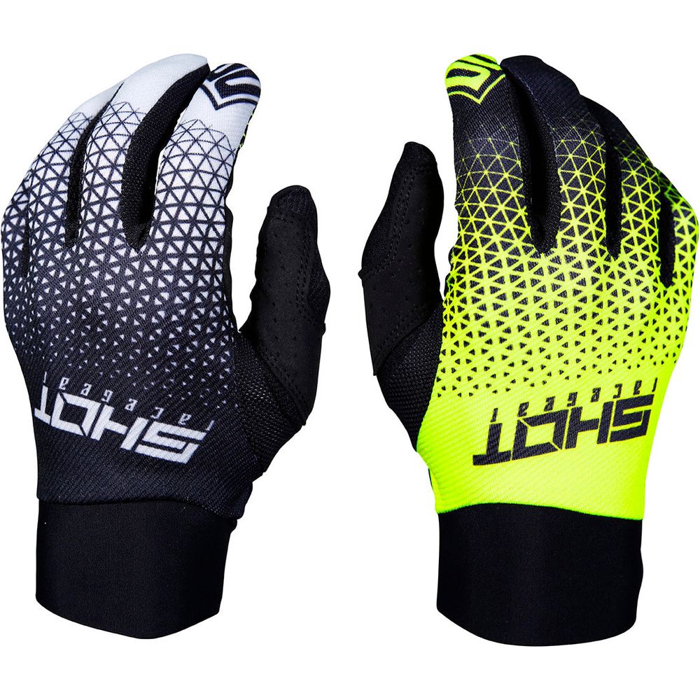 Shot Aerolite Delta Gloves Grey / Neon Yellow - ThrottleChimp