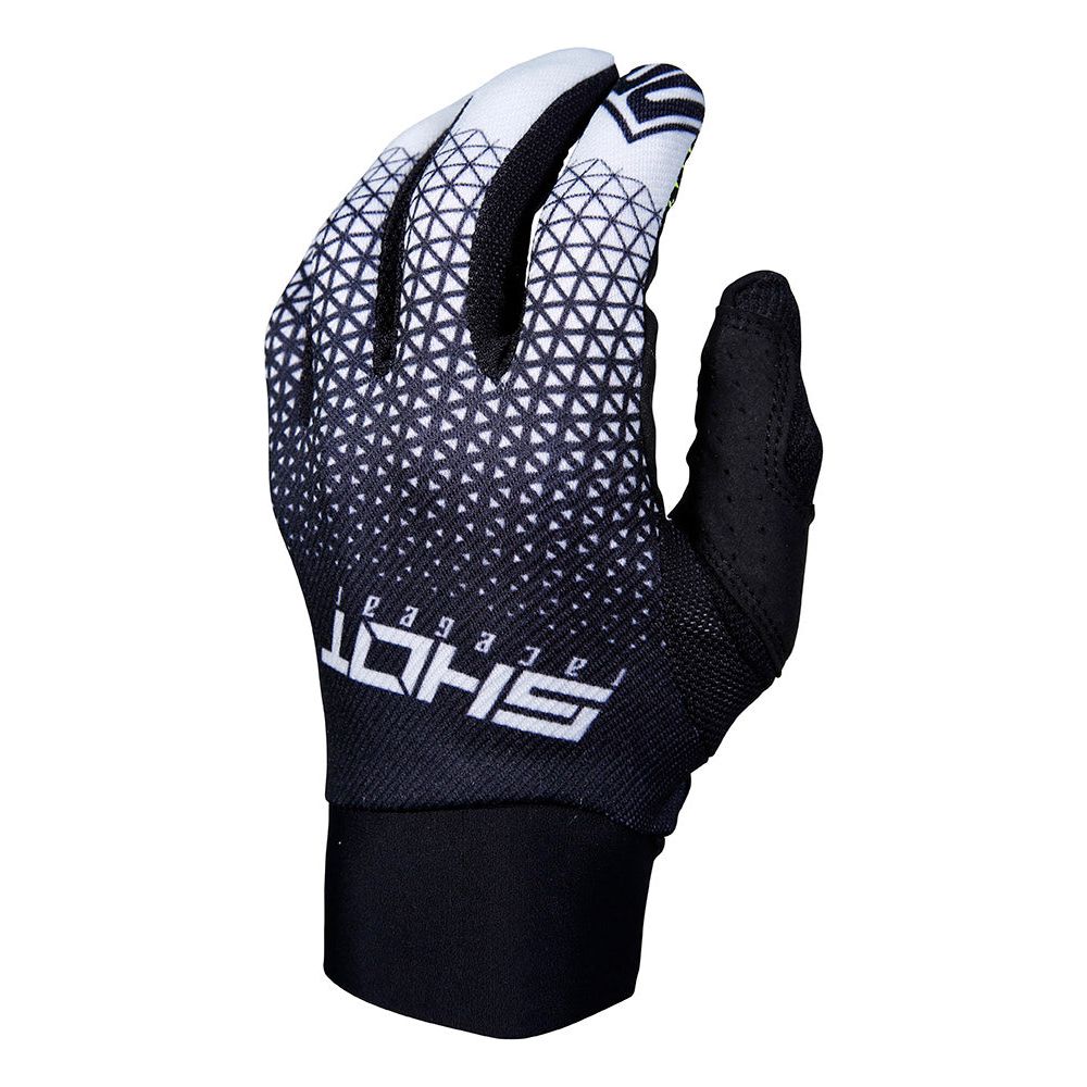 Shot Aerolite Delta Gloves Grey / Neon Yellow (Image 2) - ThrottleChimp