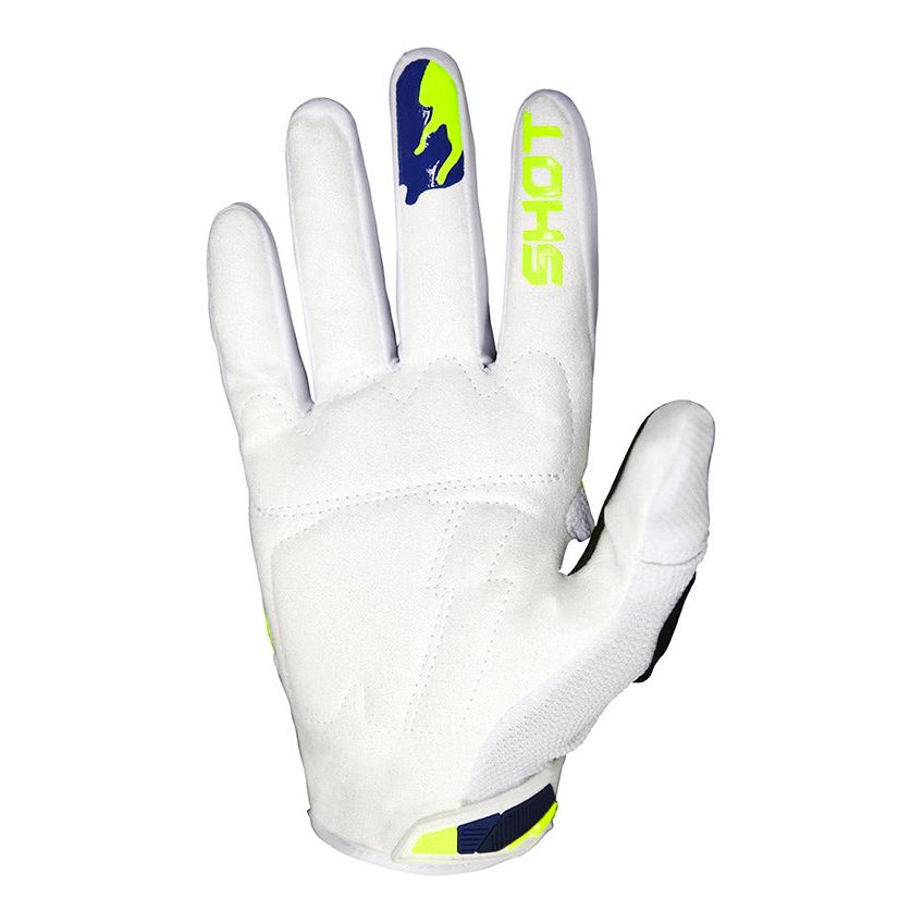 Shot Contact Counter Gloves Blue / Neon Yellow (Image 2) - ThrottleChimp