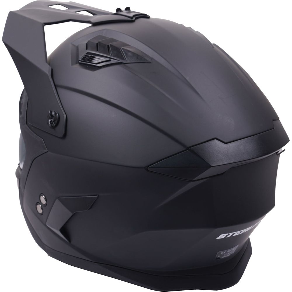 Stealth Fighter Multi Function Convertible Helmet Matt Black (Image 5) - ThrottleChimp