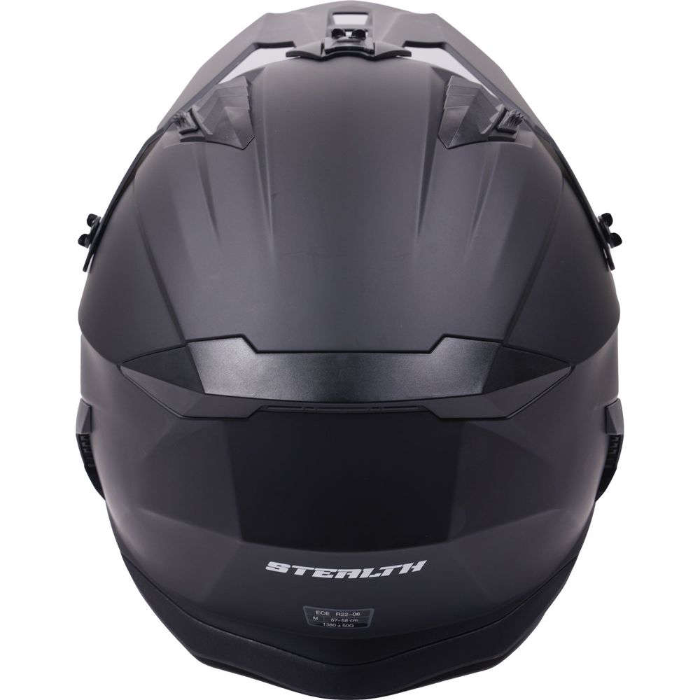 Stealth Fighter Multi Function Convertible Helmet Matt Black (Image 7) - ThrottleChimp