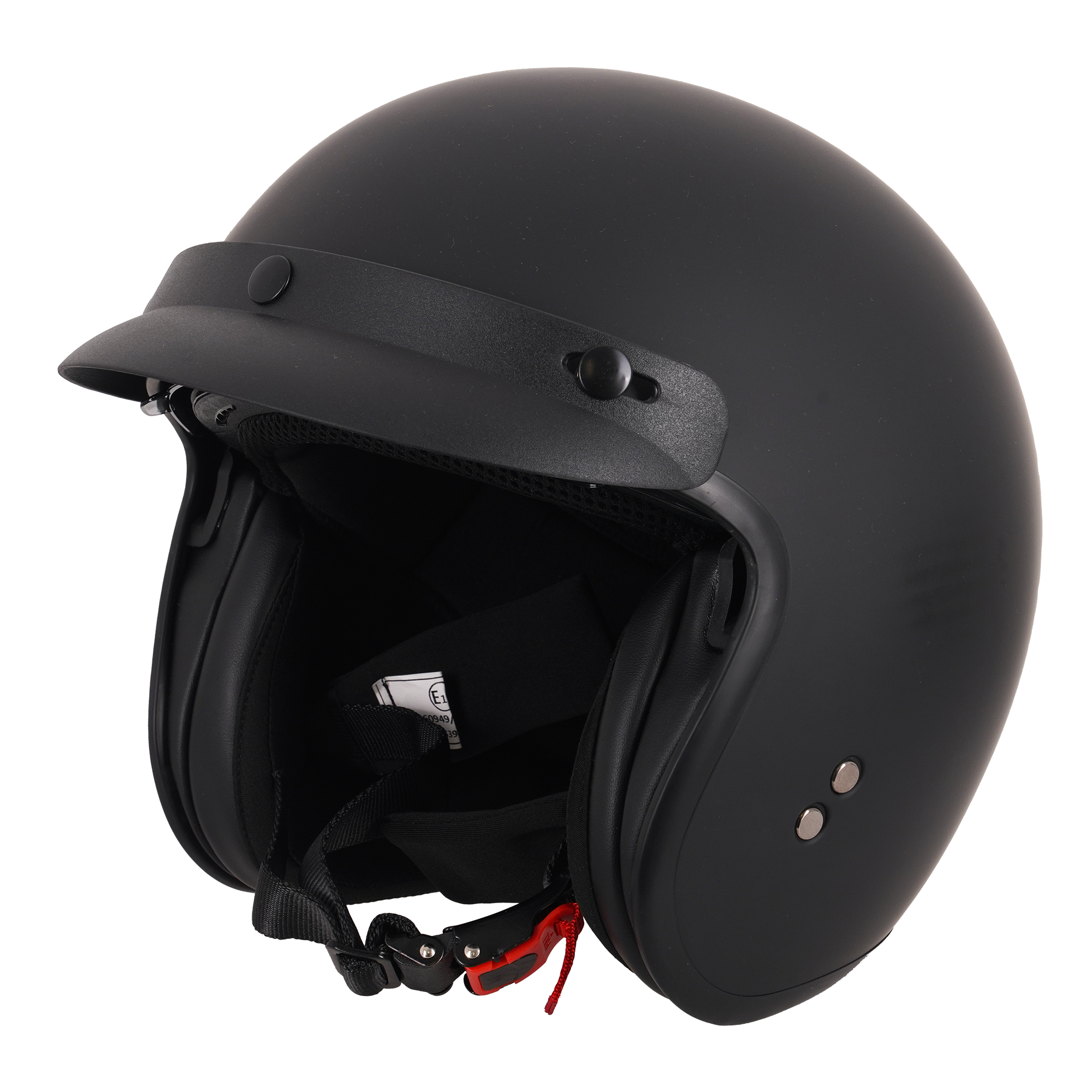 Stealth HS391 Open Face Helmet With Peak Matt Black FREE 1 YEAR Returns, FREE UK Delivery | ThrottleChimp