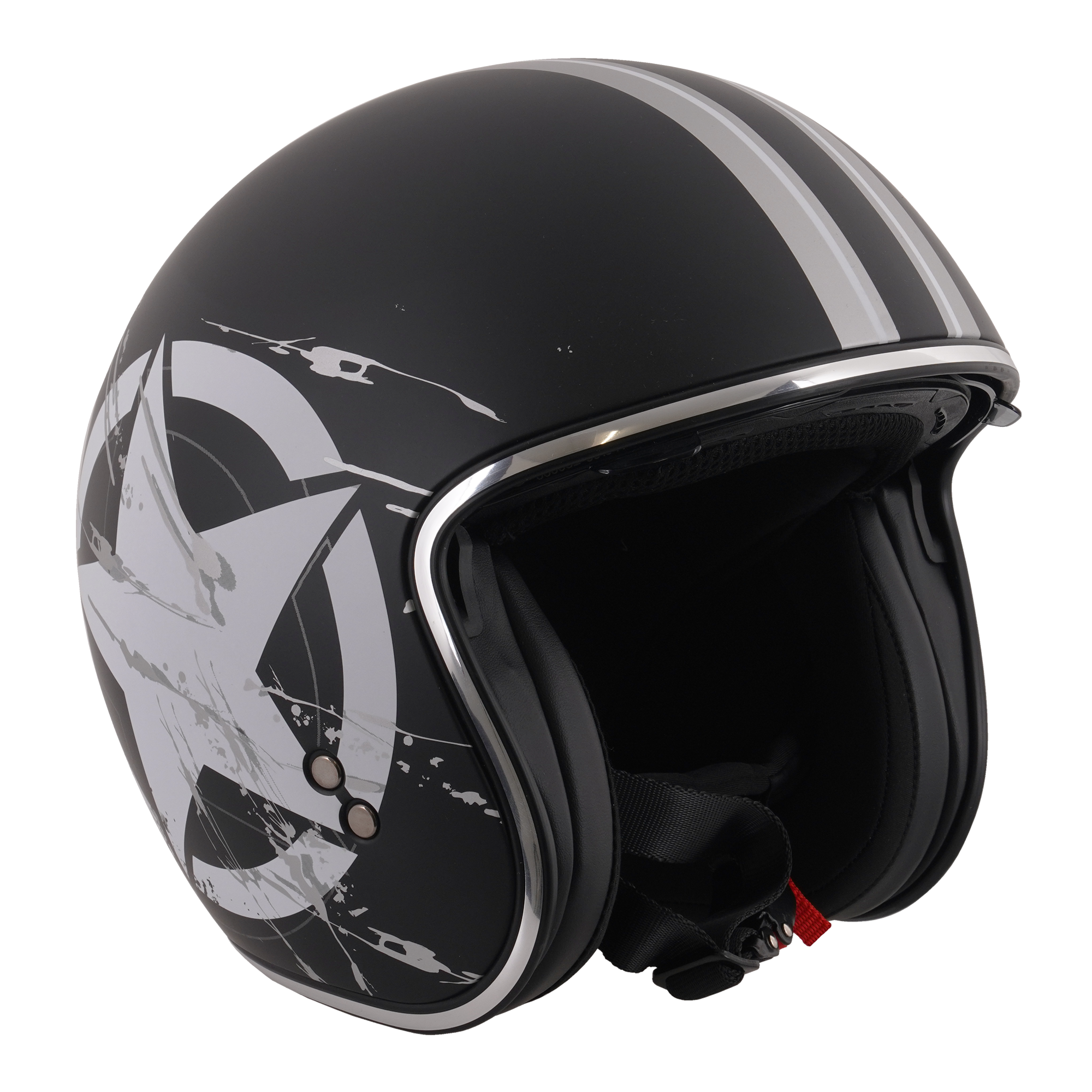 Stealth HS391 Open Face Helmet Star Rider FREE 1 YEAR Returns, FREE UK Delivery | ThrottleChimp