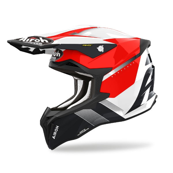 Airoh Strycker Blazer MX Helmet Gloss Red FREE 1 YEAR Returns, FREE UK Delivery | ThrottleChimp