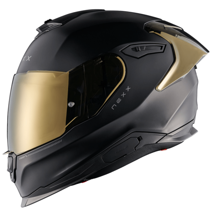 Nexx Y.100R Subsonic Full Face Helmet Black / Gold - Image ThrottleChimp