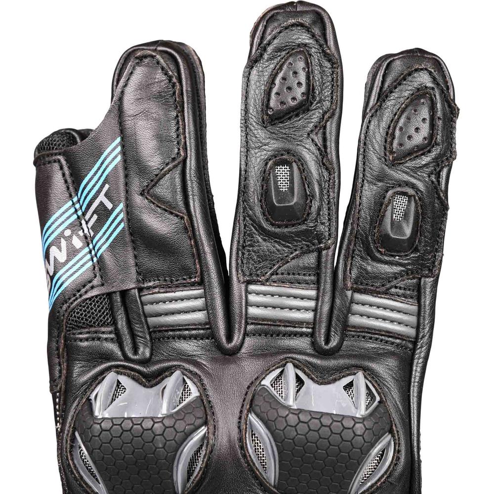 Swift S4 Leather Road Gloves Black (Image 7) - ThrottleChimp