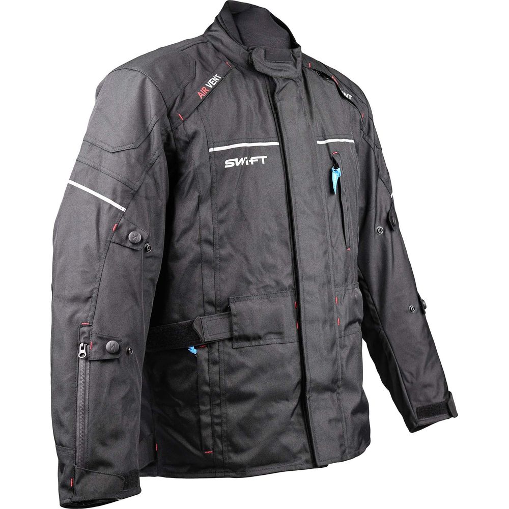 Swift S1 Textile Road Jacket Black (Image 3) - ThrottleChimp