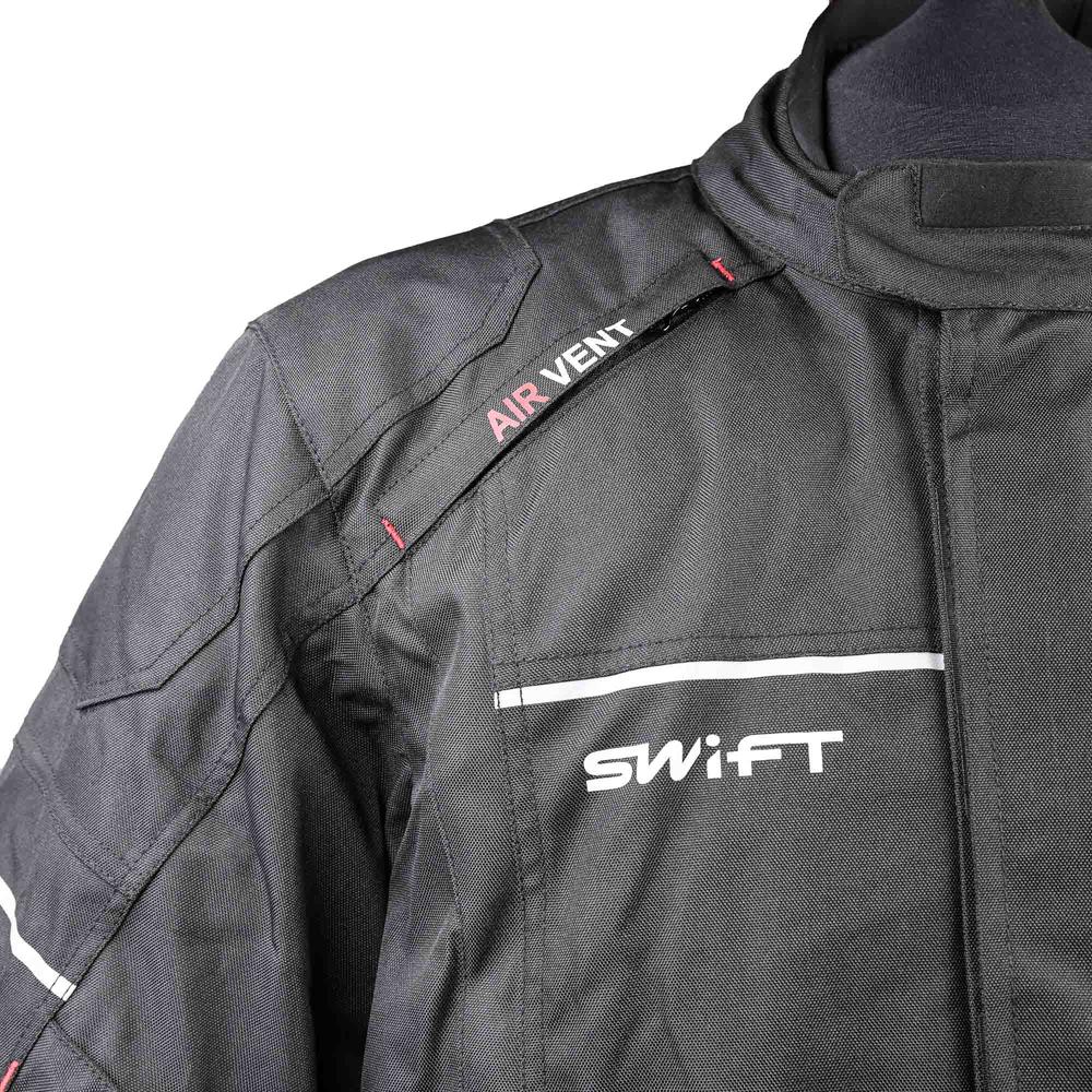 Swift S1 Textile Road Jacket Black (Image 6) - ThrottleChimp