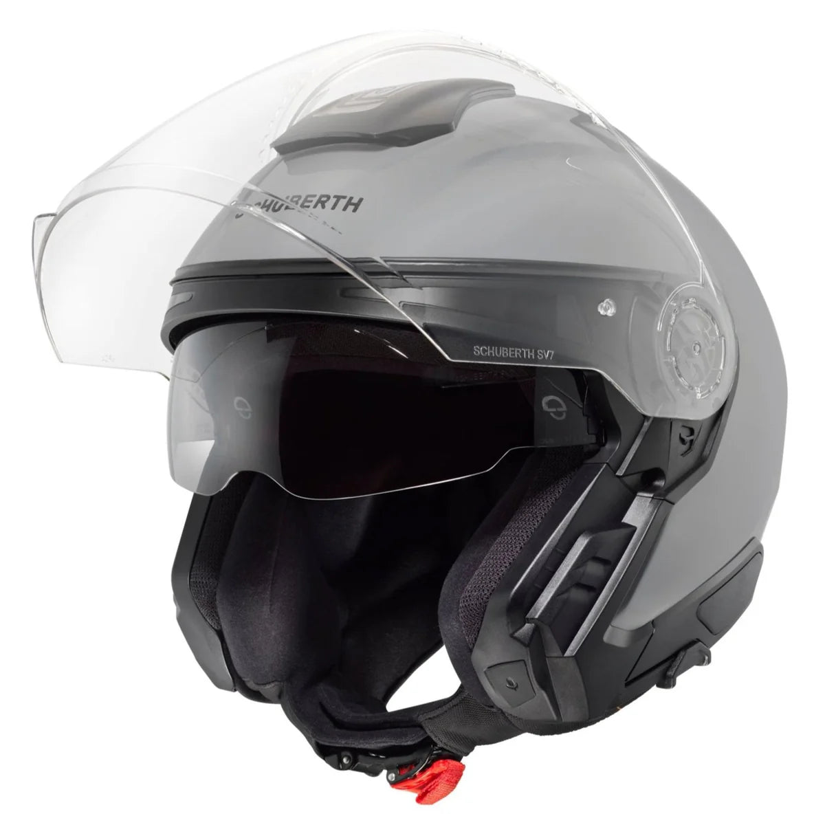 Schuberth J2 Open Face Helmet Gloss Concrete Grey FREE 1 YEAR Returns, FREE UK Delivery | ThrottleChimp