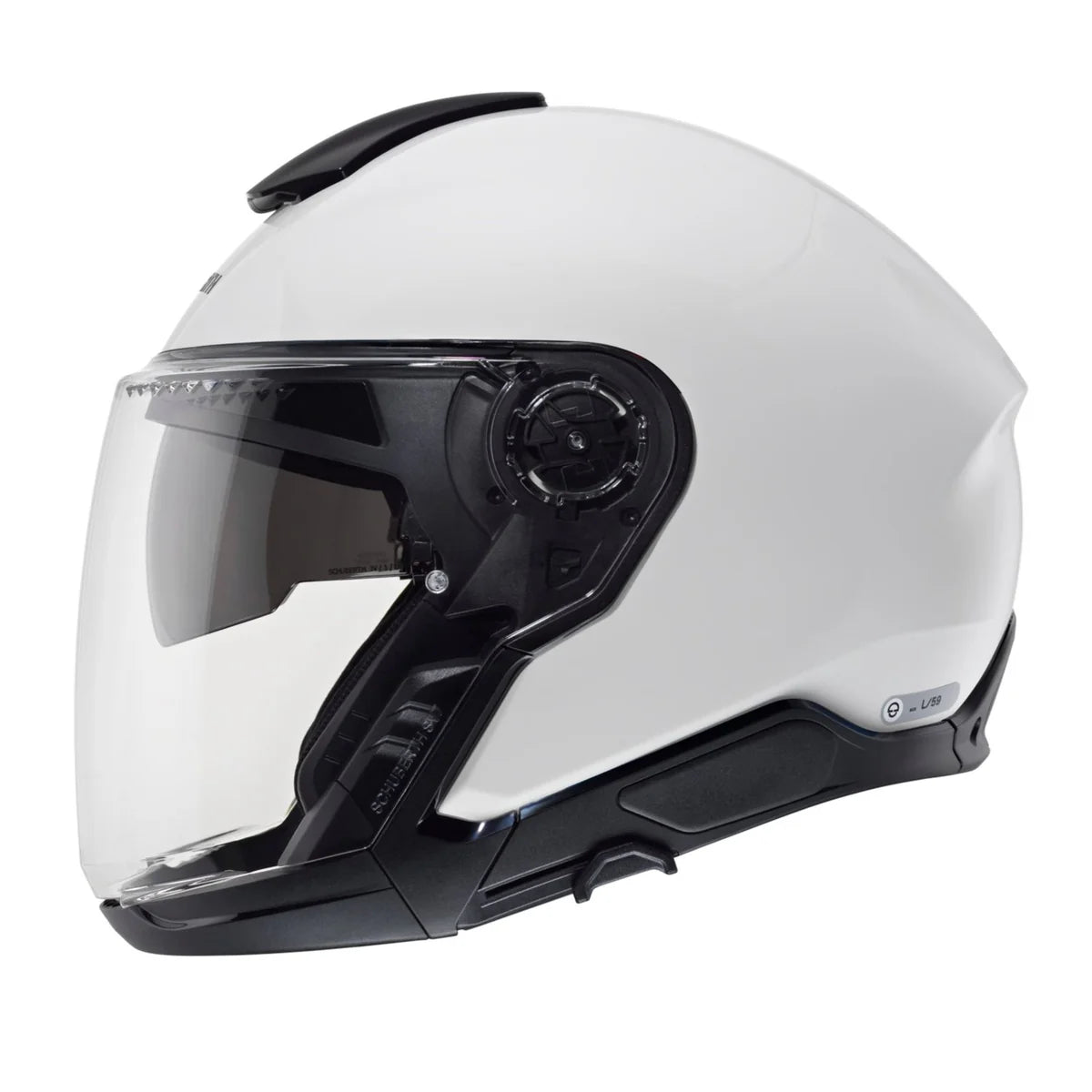 Schuberth J2 Open Face Helmet Gloss White FREE 1 YEAR Returns, FREE UK Delivery | ThrottleChimp