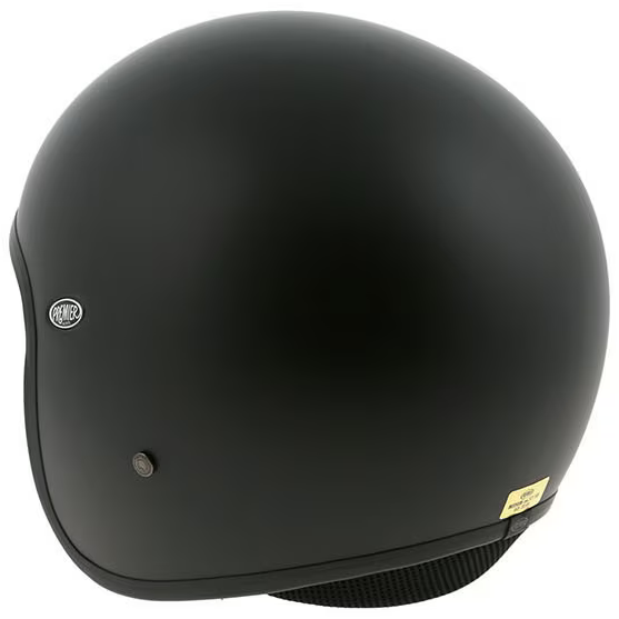 Premier Vintage U9 Open Face Helmet Matt Black (Image 5) - ThrottleChimp