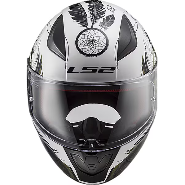 LS2 FF353 Rapid 2 ECE 22.06 Full Face Helmet Boho White / Black / Pink (Image 2) - ThrottleChimp