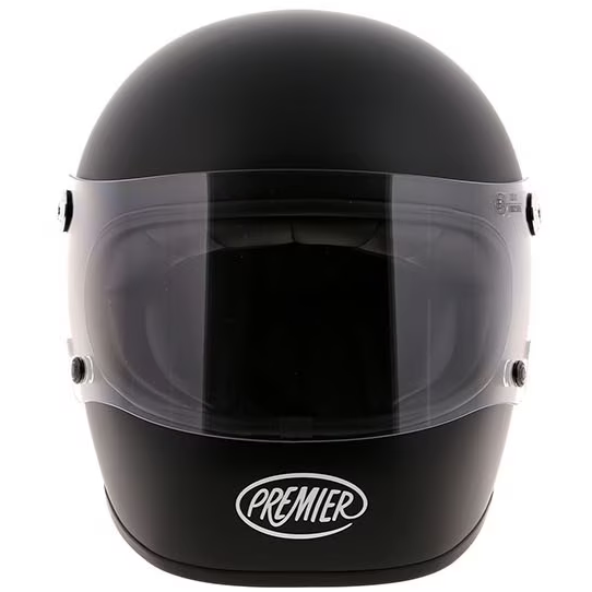 Premier Trophy U9 Full Face Helmet Matt Black (Image 2) - ThrottleChimp